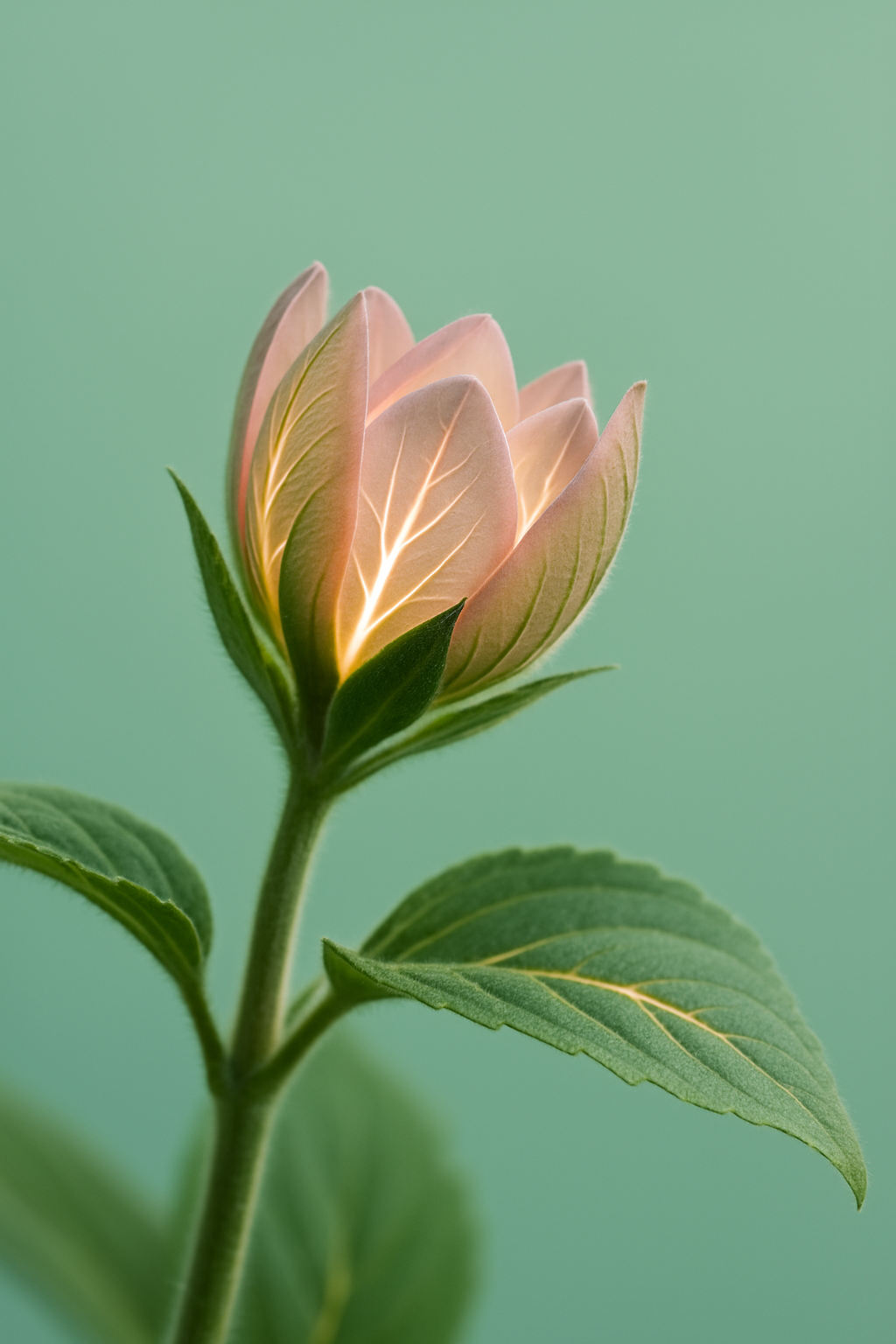 aufblühende Pflanze